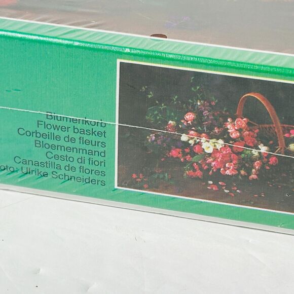 Vintage FX Schmid Flower Basket 1000 Pc Puzzle Made in Germany NEW Sealed 1983 - Picture 3 of 7